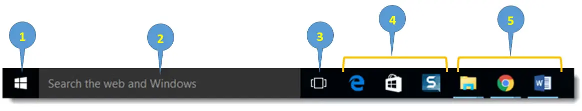 Windows 10 bar